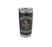 Elopement Wrangler Meme Frog Planificador de boda Cowboy Vaso térmico de acero inoxidable de doble pared