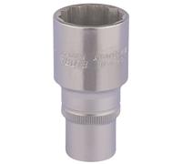Elora 1/2"D 30Mm Profundidad Bi Hexágono Enchufe Cromado Anillo Estriado 11939