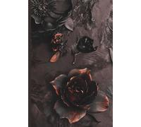 Elora James Lined Journal Notebook, 6.125" x 9.25" for women with Durable paper cover Journal for writing, College Ruled Notebook for Work & Note ... and Home Supplies, 160 Pages - Dark Floral