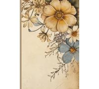 Elora James Lined Journal Notebook, 6.125" x 9.25" for women with Durable paper cover Journal for writing, College Ruled Notebook for Work & Note ... and Home Supplies, 160 Pages - Vintage Floral