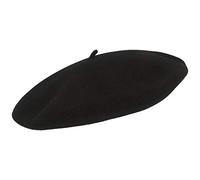 Elosegui Boina francesa original fabricada en España, 100% lana de merino con plato ancho de 13 pulgadas, Negro , 64