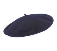 Elosegui Boina francesa original fabricada en España, 100% lana de merino con plato ancho de 13 pulgadas, azul, 65