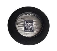 Elosegui Boina Vasca 1858 Negra 100% Lana Merino Impermeabilizada con badana (13,5, 58, Negro)