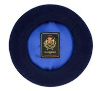 Elosegui Boina Vasca Exposición Fina 100% Lana Merino sin badana Forro Raso (Azul) (as4, Alpha, One_Size, 12, Azul, Talla única)