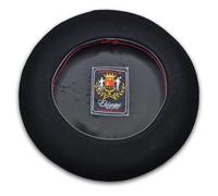 Elosegui Boina Vasca Superlujo con badana 100% Lana Merino Impermeabilizada (11, 56, Negro)