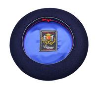 Elosegui Boina Vasca Superlujo con badana 100% Lana Merino Impermeabilizada (13, 59, Azul)