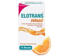 ELOTRANS Reload - Electrolitos, vitaminas y minerales en sobres sabor naranja - Mezcla isotónica para hidratación intensa - 15 sobres