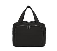 Elouva Toiletry Bag, Elouva Large Capacity Travel Cosmetic Bag for Women, 4-in-1 Multifunctional Lightweight Makeup Bags with Handle, Portable Waterproof Open Flat Organizer Bags (Black)