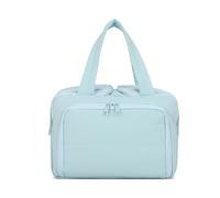 Elouva Toiletry Bag, Elouva Large Capacity Travel Cosmetic Bag for Women, 4-in-1 Multifunctional Lightweight Makeup Bags with Handle, Portable Waterproof Open Flat Organizer Bags (Blue)