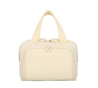 Elouva Toiletry Bag, Elouva Large Capacity Travel Cosmetic Bag for Women, 4-in-1 Multifunctional Lightweight Makeup Bags with Handle, Portable Waterproof Open Flat Organizer Bags (Beige)