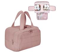 Elouva Toiletry Bag, Elouva Makeup Bag, Large Capacity Wide-Open Travel Cosmetic Bags for Women, 4-in-1 Multi-Functional Lightweight Waterproof Organizer Bags with Handle (A-1)
