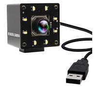 ELP 120fps Cámara USB 4K Webcam USB Autofocus 12MP con lente de visión nocturna Color a 100 grados Cámara Lightburn compatible UVC Plug and Play para Windows Linux Mac OS Jetson Nano PC Camera