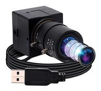 ELP Aptina MI5100 - Cámara web con zoom de 5 MP, gran angular con objetivo de enfoque variable de 2.8-12 mm, USB 2.0, Plug & Play, Linux, Android USB500W05G-SFV (2.8-12)