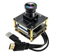ELP Cámara 4K HDMI 60FPS Webcam con lente sin distorsión de 120 grados, zoom digital doble, salida USB 3.0 y HDMI, para ordenador, portátil, monitor, TV