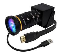 ELP Cámara 4K USB 3.0 HDMI USB con zoom manual, cámara web 4K 60fps, cámara de PC, mini cámara de primer plano para computadora, H.264, telescopio, cámara de seguridad USB, cámara CCTV industrial de 8