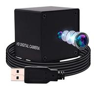 ELP Cámara de 13 megapíxeles autoenfoque USB con sensor IMX214, Plug and Play, 2880P Mini Web, para PC de escritorio, cámara web de 13 MP, UVC con 75 grados, sin distorsión, lente USB13MAF-KV75