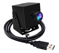 ELP Cámara de ojo de pez USB de 1080P 120 fps para computadora, cámara web de alta velocidad de 11,6 MP, cámara web de gran angular para computadora de escritorio, cámara de seguridad USB industrial