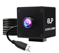 ELP Cámara ultra HD de 20 MP USB 3.0 para computadora Mini UVC 3840P USB3.0/2.0 Cámaras Lightburn para Windows Linux Mac Pi Gran Angular 95°(H) AR2020 Alta Velocidad 4K 30FPS Webcam para PC Laptop