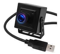 ELP Cámara USB 1080P con micrófono para computadora y Raspberry Pi - Mini UVC USB2.0 cámara web de poca luz con audio y vídeo, sensor H.264 Sony IMX323, 0.01lux
