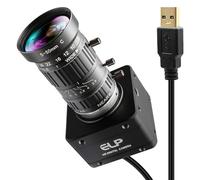 ELP Cámara USB 3.0 de 12 MP, 4K a 30 fps, 1080P a 230 fps, cámara UVC de alta velocidad de fotogramas con lente de zoom 10X de 5-50 mm, Plug & Play para aplicaciones industriales, vigilancia e