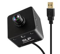 ELP Cámara USB 3.0 de alta velocidad 4K de 230 fps, lente sin distorsión de 12 MP HFOV 71°, 2160P a 60 fps/1080P a 230 fps, Plug and Play para captura de movimiento de swing de golf, monitoreo de