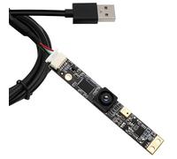 ELP Cámara USB 30fps 8MP 3D Impresora Cámara de 64 grados Lente sin distorsión USB 2.0 Lightburn Cámara con micrófono PC Cámara de ordenador para PC Plug and Play para Windows Linux Android Mac OS