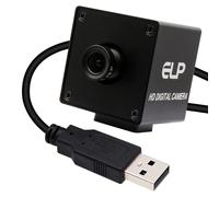 ELP Cámara USB 4K de 3,6 mm, lente de enfoque fijo, mini cámara web USB, UHD 2160P USB con sensor de color para mini cámara web industrial UVC USB 2.0 para computadora, portátil, PC