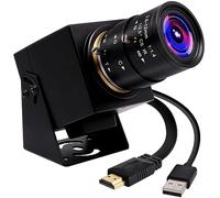 ELP Cámara USB 4K HDMI Gran Angular Lente de Enfoque Varifocal de 2,8-12 mm Cámara Web Cámara de Primer Plano Soporte H.265, cámara Web Ultra HD 2160P con Sensor IM415 para reuniones de transmisión e