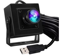 ELP Cámara USB con obturador global de 5 MP y 50 fps con carcasa para computadora, cámara UVC USB2.0 Lightburn para grabador láser, cámara de PC de alta velocidad de 60 fps, gran angular, cámara web