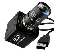 ELP Cámara USB de 16 megapíxeles de alta resolución 5K USB Webcam con montaje CS 5-50 mm lente variable manual primer plano OpenCV cámara controlador gratuito para Windows Linux Laptop Jetson Nano