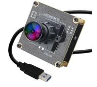 ELP Cámara USB de 20 MP 4K 30 fps USB 3.0 tipo C, cámara web de alta resolución 3840P con lente gran angular de 95°, sin distorsión, plug & play para Windows, Linux, PC, Jetson Nano, procesamiento de
