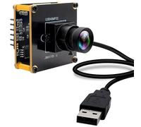 ELP Cámara USB de 48 MP 8K con Objetivo Gran Angular para cámara de Ordenador portátil para Grabador láser Octoprint Impresora 3D 6000P para RaspberryPi Jetson Nano