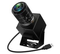 ELP Cámara USB de 48 MP 8K Ultra HD con zoom manual de 3,6 a 10 mm web para ordenador Lightburn frontal para grabadora láser Plug and Play