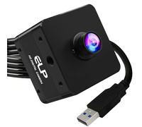ELP Cámara USB de alta velocidad 4K 60FPS para computadora, mini UVC 2160P USB3.0/2.0, cámaras Lightburn para Windows, Linux, Mac, Pi, marco rápido, gran angular de 100° (H) IMX678 para PC, portátil
