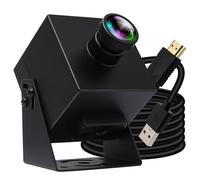 ELP Cámara USB HDMI 4K con sensor IMX415, lente gran angular de 120 grados sin distorsión, cámara web digital para Windows Linux, Android Mac OS