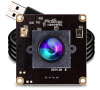 ELP Cámara web 4K Ultra HD IMX317 Sensor Webcam Plug and Play, para WindowsMacLinuxRaspberry pi Mini UVC USB Módulo de cámara para PC Desktop Laptop 2160P 30fps Web Conferencing Camera con