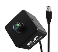 ELP Cámara web HD de 200 fps con obturador global USB 3.0, 1920 x 1200 @ 120 fps con lente HFOV de 75° sin distorsión, UVC Plug & Play para captura de movimiento, compatible con Windows, Mac y Linux