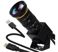 ELP Cámara web HDMI USB 4K para streaming en vivo, enfoque variable de 10 aumentos, cámara de PC, USB HDMI, salida simultánea, cámara de vídeo de primer plano, zoom en y salida, cámara web para