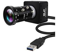 ELP Cámara web USB 3.0 Ultra HD de 20 MP, 5120 x 3840 27.5 fps, cámara web de alta velocidad de fotogramas de 10-55 mm, 5 lentes variozoom manual, Plug & Play, compatible con Jetson Nano, Windows