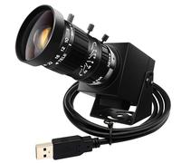 ELP Cámara web USB de 48 MP con zoom manual para computadora, mini cámara de quemadura de luz para grabador láser UVC USB2.0, cámara web de primer plano, cámara web de seguridad USB 6000P, cámara web