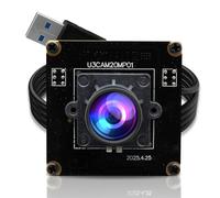 ELP Módulo de cámara ultra HD de 20 MP USB 3.0 para computadora Mini UVC 3840P USB3.0/2.0, cámaras Lightburn para Windows, Linux, Mac Pi, gran angular de 95° (H) AR2020 4K 30FPS Webcam Board para PC