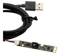 ELP Módulo de cámara USB de 8 MP con micrófono, cámara de PC 4K para computadora, cámara de combustión de luz 2448P para grabador láser, mini tira de cámara web, cámara CCTV, cámara de seguridad USB