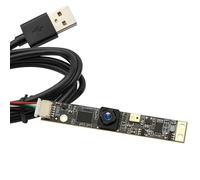 ELP Módulo de cámara USB de 8 MP con micrófono, cámara de PC de gran angular para computadora, cámara 4K Lightburn para grabador láser, mini tira de lente fija, cámara web CCTV, cámara de seguridad