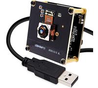 ELP Módulo de cámara USB de enfoque automático rápido de 48 MP con lente sin distorsión de 70 grados para computadora Mini UVC USB2.0, placa web industrial 8000 x 6000 USB con cámara para computadora