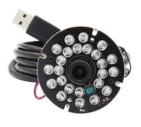 ELP Módulo de cámara USB de visión nocturna de 2 MP IR infrarrojo con micrófono para computadora Mini 1080P H.264 PC Cámara de seguridad Audio Video UVC USB2.0 Webcam Board CMOS AR0330 Lightburn Laser Camera para portátil