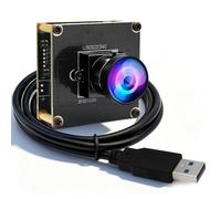 ELP Obturador global de alta velocidad de 200 FPS USB 3.0 de ojo de pez, cámara web de gran angular para computadora Mini UVC USB3.0/2.0, cámaras de combustión de luz de alta velocidad, 170 grados