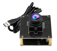 ELP Obturador global de alta velocidad de 200 FPS USB 3.0 de ojo de pez módulo de cámara de gran angular de 180 grados para computadora Mini UVC USB3.0/2.0 cámara de PC de marco rápido, cámaras de
