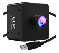 ELP Obturador global de alta velocidad USB3.0 cámara para computadora, 720P/200fps, 1080P/120fps, gran angular de 120 grados, sin distorsión, cámara web mini UVC USB 3.0/2.0, cámara de PC de marco