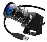 ELP Starvis - Cámara USB con 0,0001 lux de luz ultra débil, H.264 1080P 30 fps, cámara web 10x CS-Mount 5-50 mm, lente telezoom con ajuste manual, cámara HDR de visión nocturna a todo color