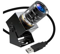 ELP Starvis Cámara USB de luz ultra baja (0,0001 Lux, 1080p, H.264, zoom de 3 fachers, 3,6-10 mm, Nahlinse, HDR, Vollfarbe, Nachtsicht, Sicherheits- und Industriekamera) - kompatibel mit Windows